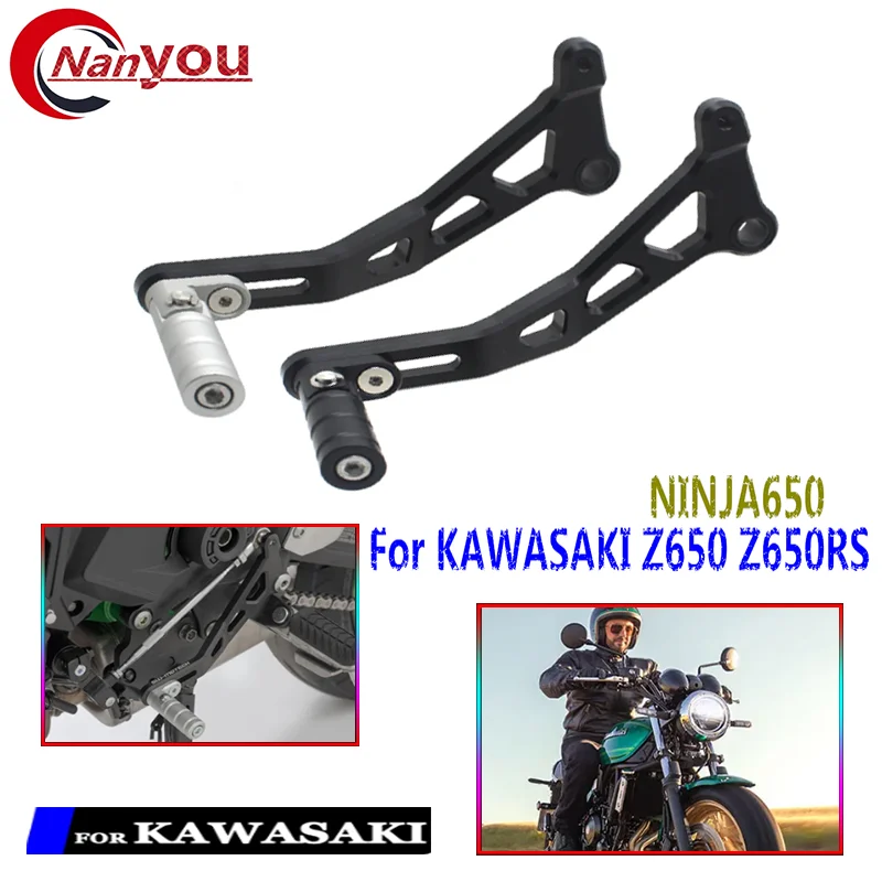 

Складной алюминиевый рычаг переключения передач Z 650RS для KAWASAKI Z650 Z650RS NINJA650 Z 650 2017-2023 рычаг переключения передач