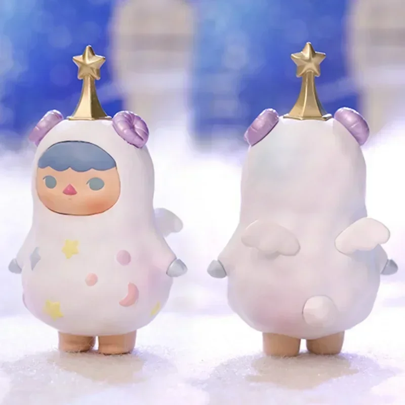 

POP MART PUCKY Elf Constellation Series, натуральная слепая коробка, загадочная коробка, кавайные украшения, фигурки, домашний декор, настольная модель, куклы
