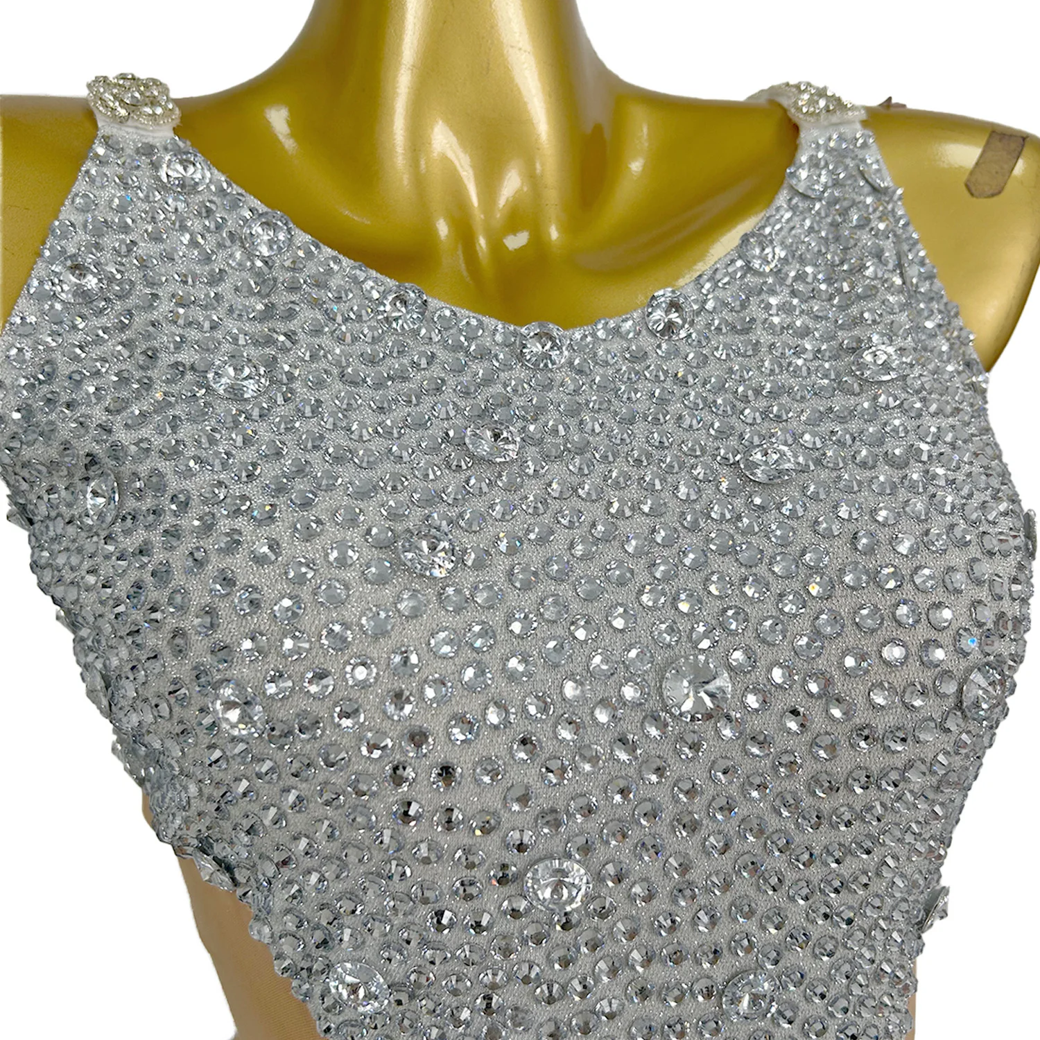 Sexy mouwloze strass kwastje nachtclub feestjurk dames latin dans mini-jurk festival outfit uitgesneden cocktail galajurk