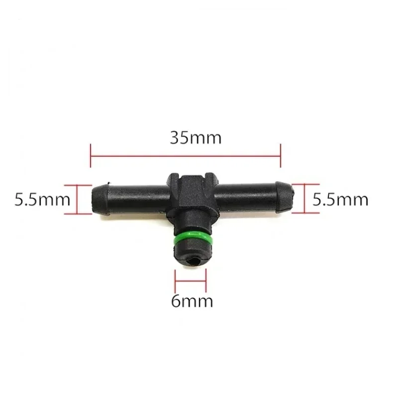 Diesel Common Rail Injector Nozzle Oil Return Joint T and L Type Tube Connector for Denso Cummins Isuzu 4KH1