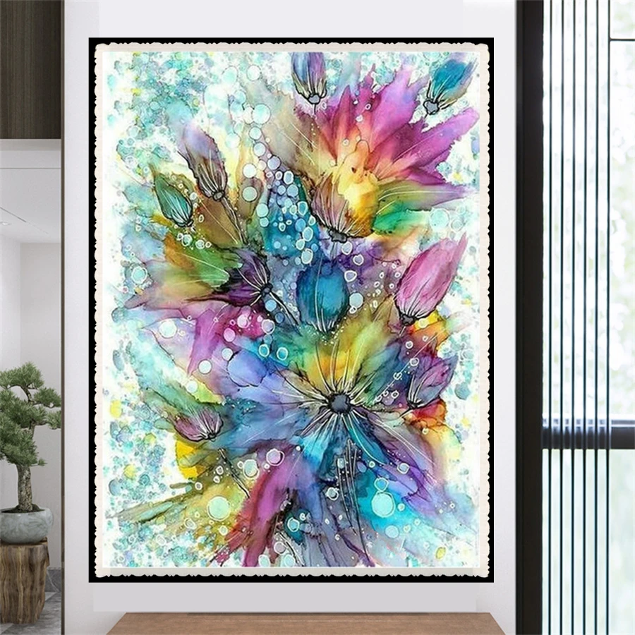 DIY 5D Diamond Painting Lovely Flowers Series Full Drill Square Embroidery Mosaic Art Picture Of Rhinestones Home Decor Gifts