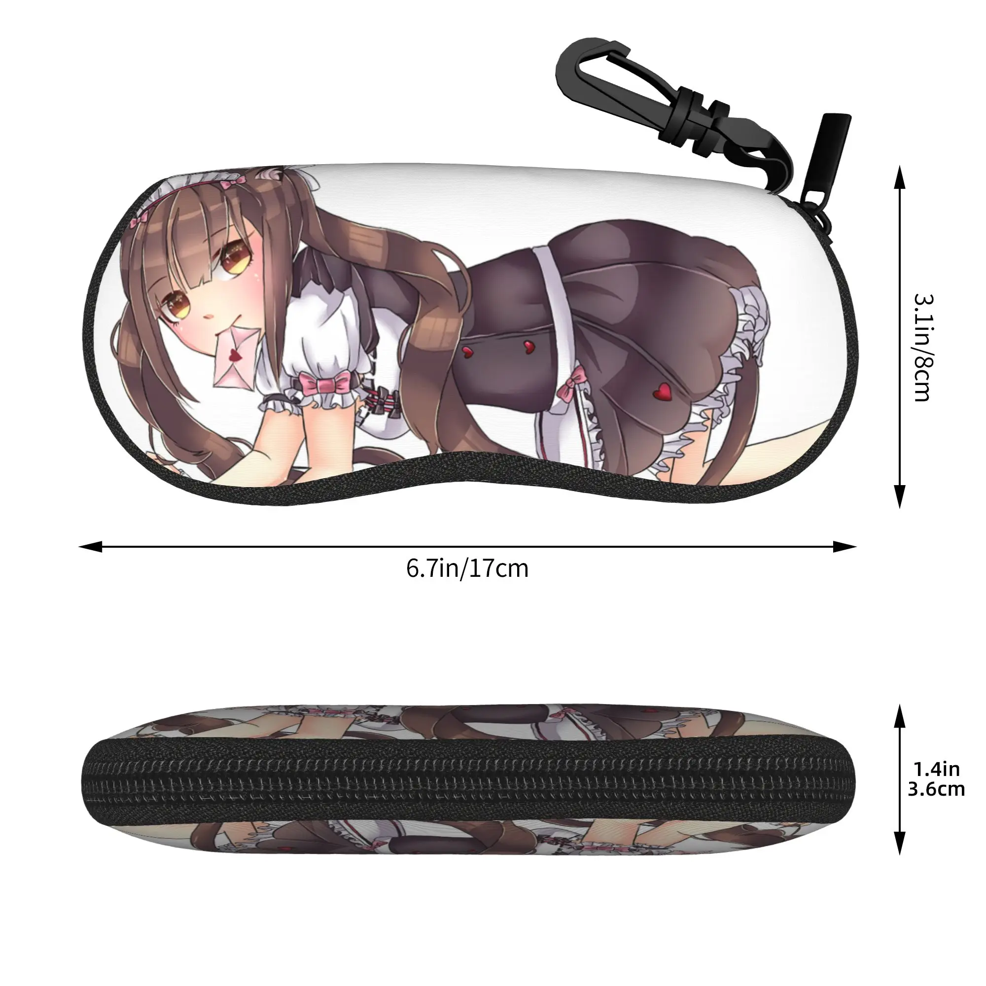 Nekopara Chocola Glasses Case Men Women Printing Box Anime Otaku Fans Reading Storage Box Glasses Box
