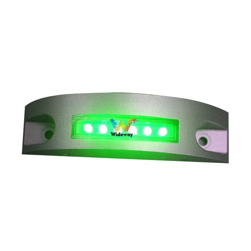 Semicircle Solar Jetty Seashore Port Safety Dock Deck Red Flashing Light