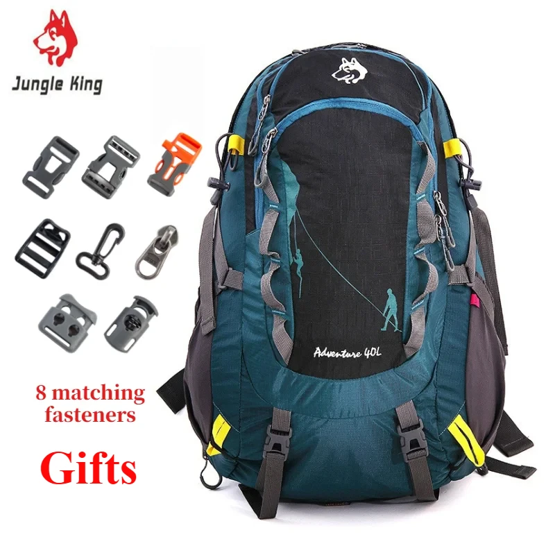 

JUNGLE KING New CY2322 Outdoor Climbing Nylon Men Women Outdoor Travelling Hiking Adventure Camping Waterproof Backpack 40L