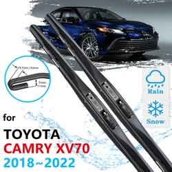 Car Front Wiper Blades For Toyota Camry 70 XV70 Ascent SX TRD XLE 2018~2022 Daihatsu Altis Windshield Windscreen Car Accessories