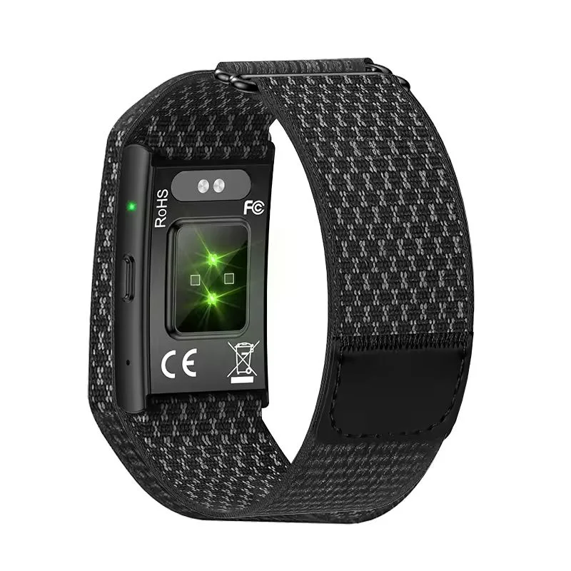 Screenless Smart Bracelet with AI Meeting Transcription Heart Rate Blood Pressure Blood Oxygen Sleep Monitor One-Click Recording