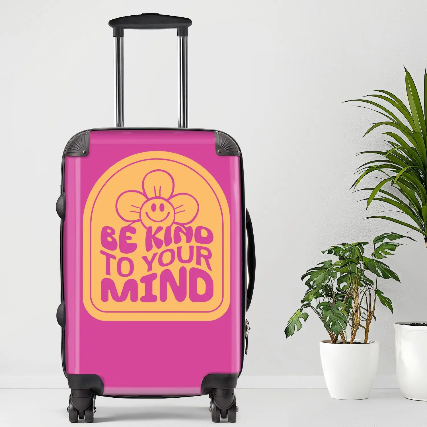 

Be Kind To Your Mind2 Luggage, 20/24/28 Inch Luggage, Carry-On, Custom Luggage, Luggage Set, Suitcase, Travel, Vacation, Cabin S