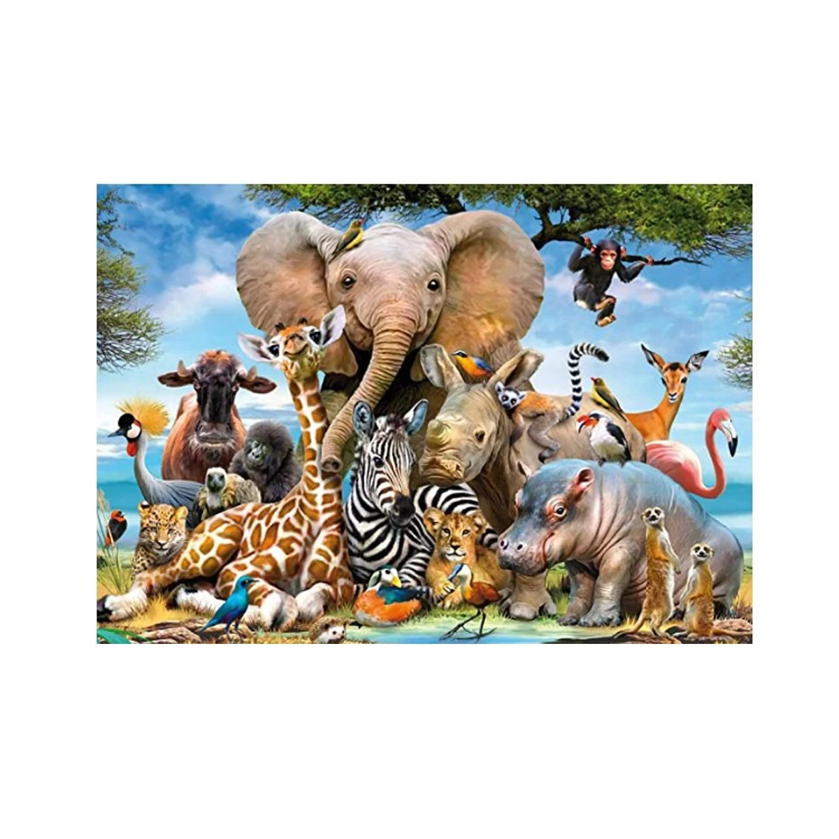 Adult Puzzle 1000 Pieces Large Size Challenge Gift Fidget Toy Teen Brain Game Home Decoration Paper Jigsaw DIY