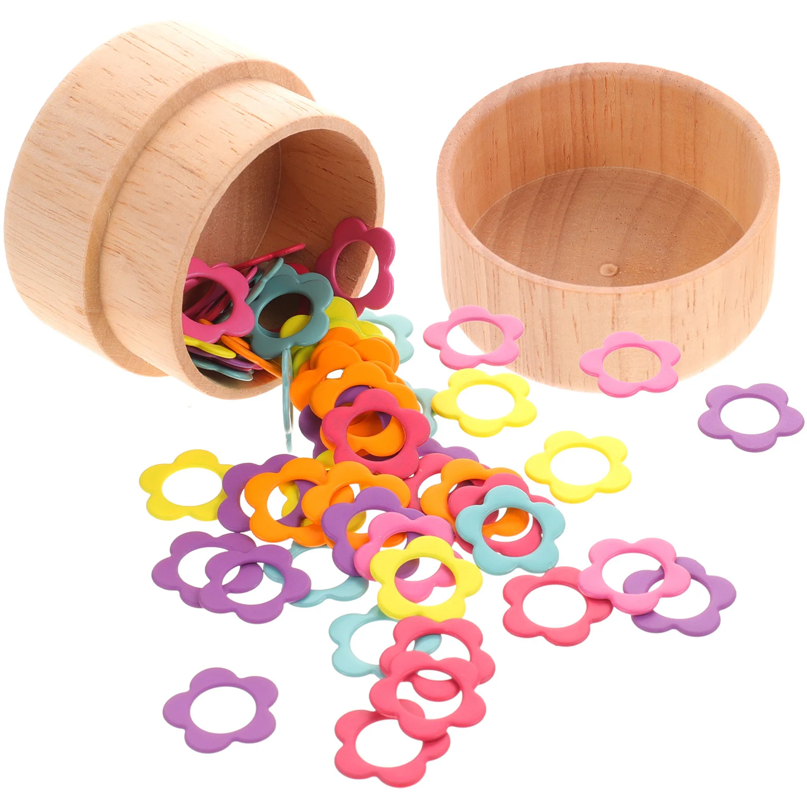 

1 комплект, кольца для маркеров для вязания, красочные маркеры для стежков в форме цветка для вязания крючком, сделай сам, аксессуары для шитья, стежка