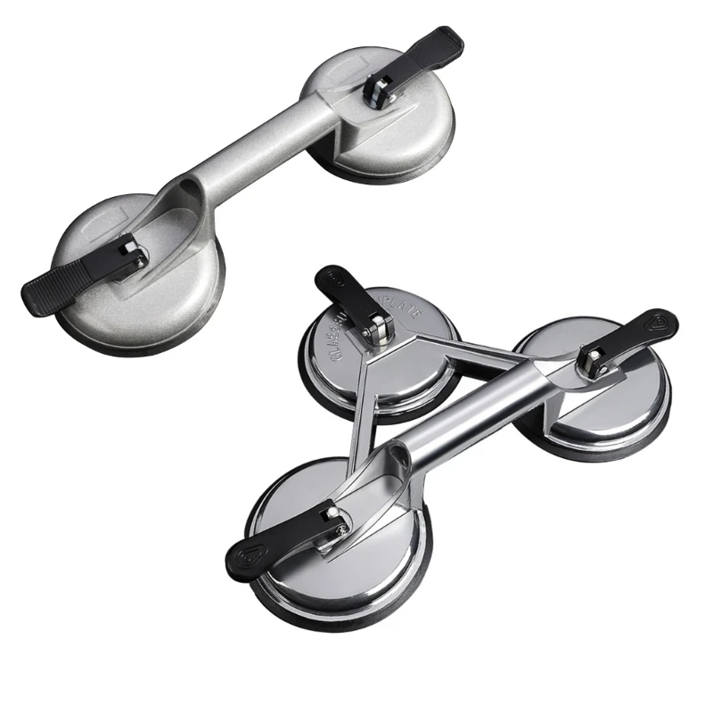 Glass Suctions Cups Heavy Duty Aluminum Vacuum Plate Handle Glass Tile Lifting Dropship