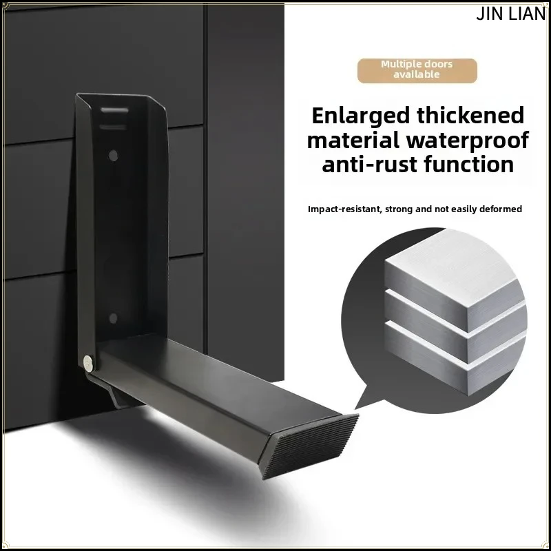 Stainless steel foot-mounted door arrester automatic door arrester safety windproof anti-slip card magnetic suction door clip
