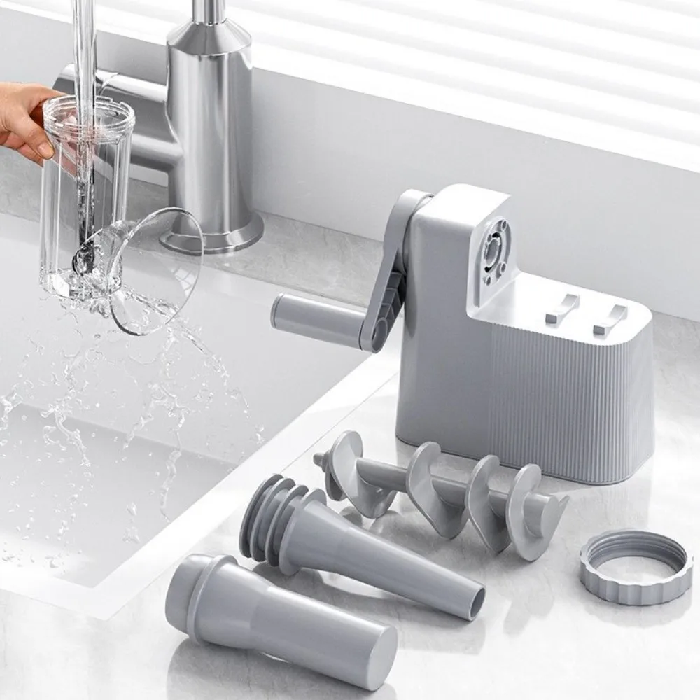 With 4 Tubing Units Manual Sausage Stuffer Large Capacity Homemade Sausage Maker Plastic Efficient Meat Grinder Filling Maker