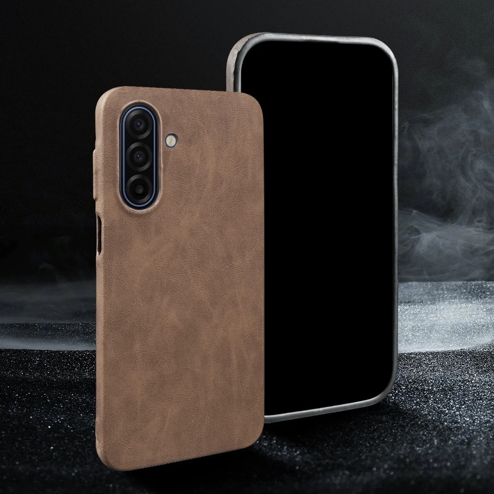 

Premium Leather Back Cover Case For Samsung Galaxy A17 F17 A16 A55 A56 A26 A15 A14 A35 A54 A72 S23 S25 FE S24 Plus Phone Case