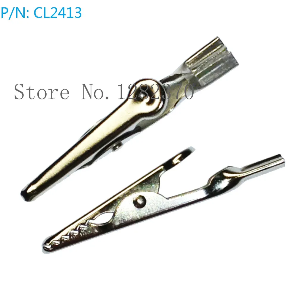 [SA] CL2413 2mm pen multimeter probes alligator clip alligator clip Telephone Telephone Prod Clip  --100pcs/lot