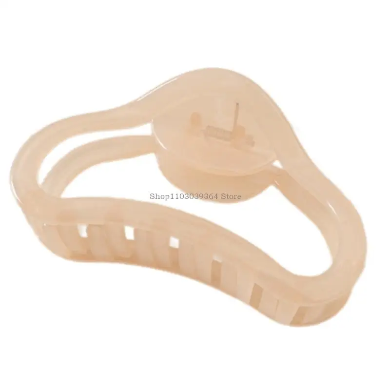 Elegant Hair Claw Clip for Women Ponytail Holder Barrettes Strong Jelly Translucent Color Hair Claw Hair Styling Clip