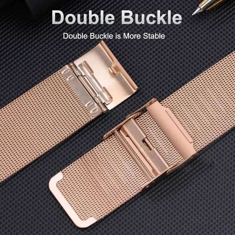 Metal Milanese Watchband For Xiaomi Redmi Watch 5/3Active 5/3 Lite Stainless Steel Replacement Strap Wrist Bracelet