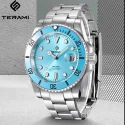 LIGE TERAMI Watch Professional Stainless Casual Sports 300M Waterproof Automatic Mechanical Japan Movement NH35 Watches for Mens