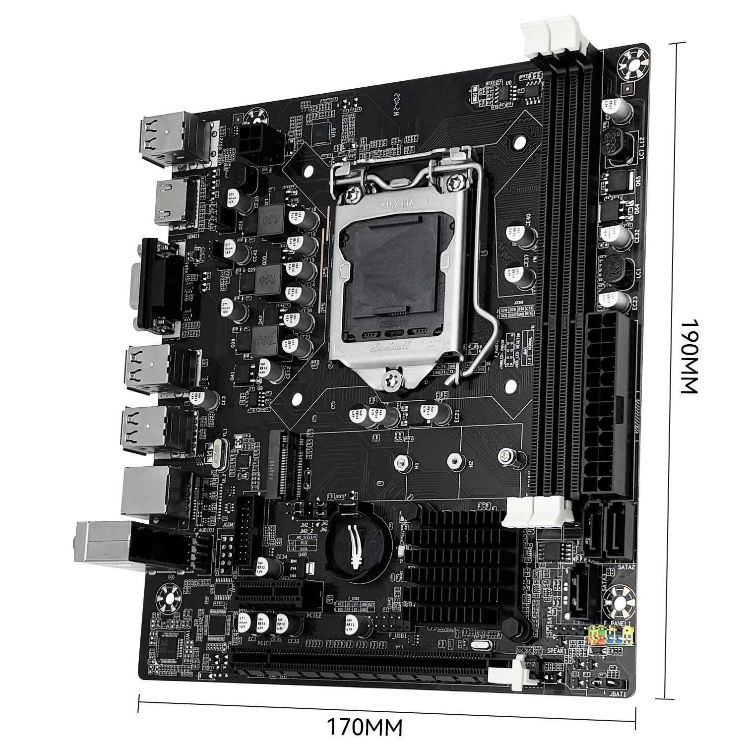 اللوحة الأم MACHINIST H61 DDR3 8GB(2*4GB) 1600MHz ذاكرة الوصول العشوائي مع معالج Intel Core i3 3240 CPU ومجموعة LGA 1155 Se4