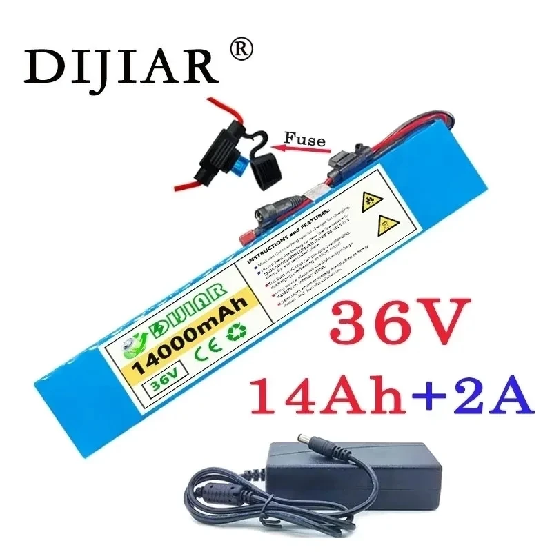 

Dijiar 36V large-capacity 10S4P lithium battery pack with long battery life 500-800W electric bicycle + BMS