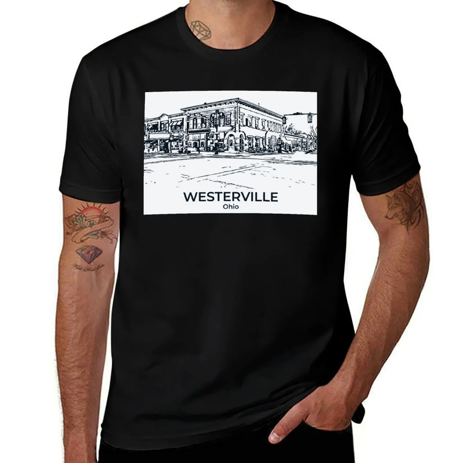 

Westerville - Ohio T-Shirt street wear graphic tee shirt football t shirt heavy weight t shirts for men