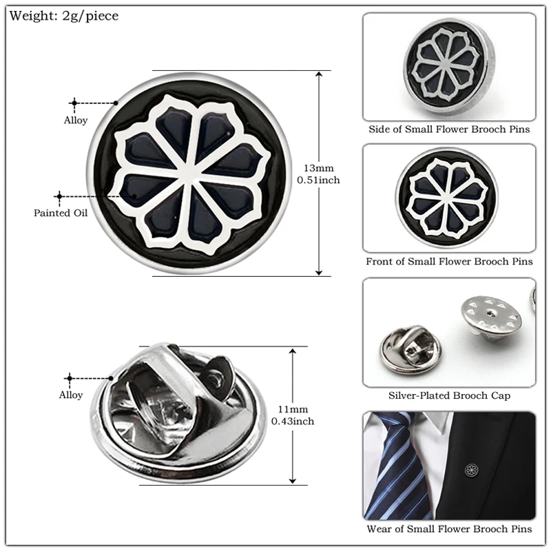 Gentlemen Lotus Flower Brooches for Women Suit Accessories Cute Enamel Mini Small Brooch Pins Men Badge Fashion Friendship Gifts