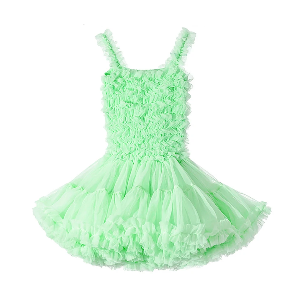 2024 Summer Baby Girl Party Dress Kids Clothes Children Birthday Gowns Princess Wedding Prom Tulle Puffy Dresses Dance Costume