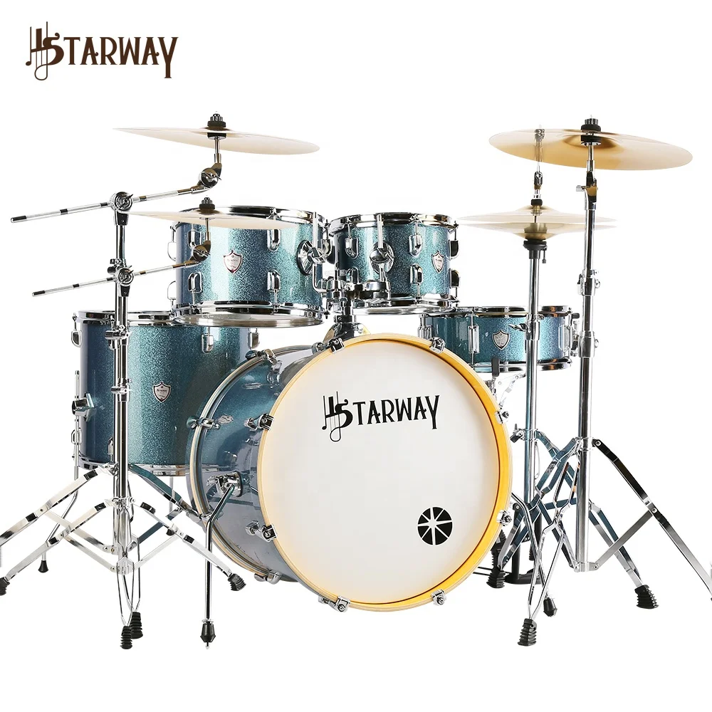 Starway Professional Level Jazz Drum Set Musical Instrument Acoustic Drum Kit For Professional Drumer