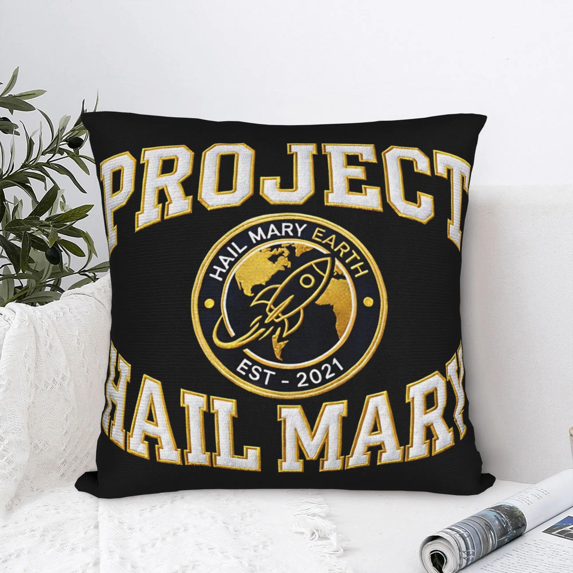 Project Hail Mary Ryland Grace Rocky Jazz Hands Pillowcases  Funny Pillow Case For Living Room Chair Soft Pillow Cover