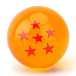 Dragon Ball Z Anime Laranja Cristal Desktop Ornamentos, Coleção Brinquedos para Presente Infantil, 3.5cm Estrelas 8 principais vendas dragão de cristal - №3