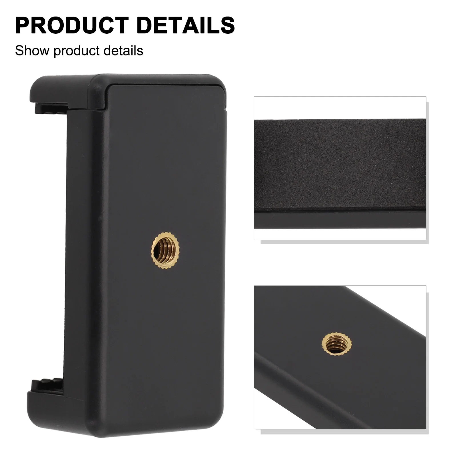 

Держатель для мобильного телефона с креплением на штатив и креплением для холодной башмака для видеоблогов E Зажим для телефона Зажим для телефона Плоский зажим для телефона для селфи