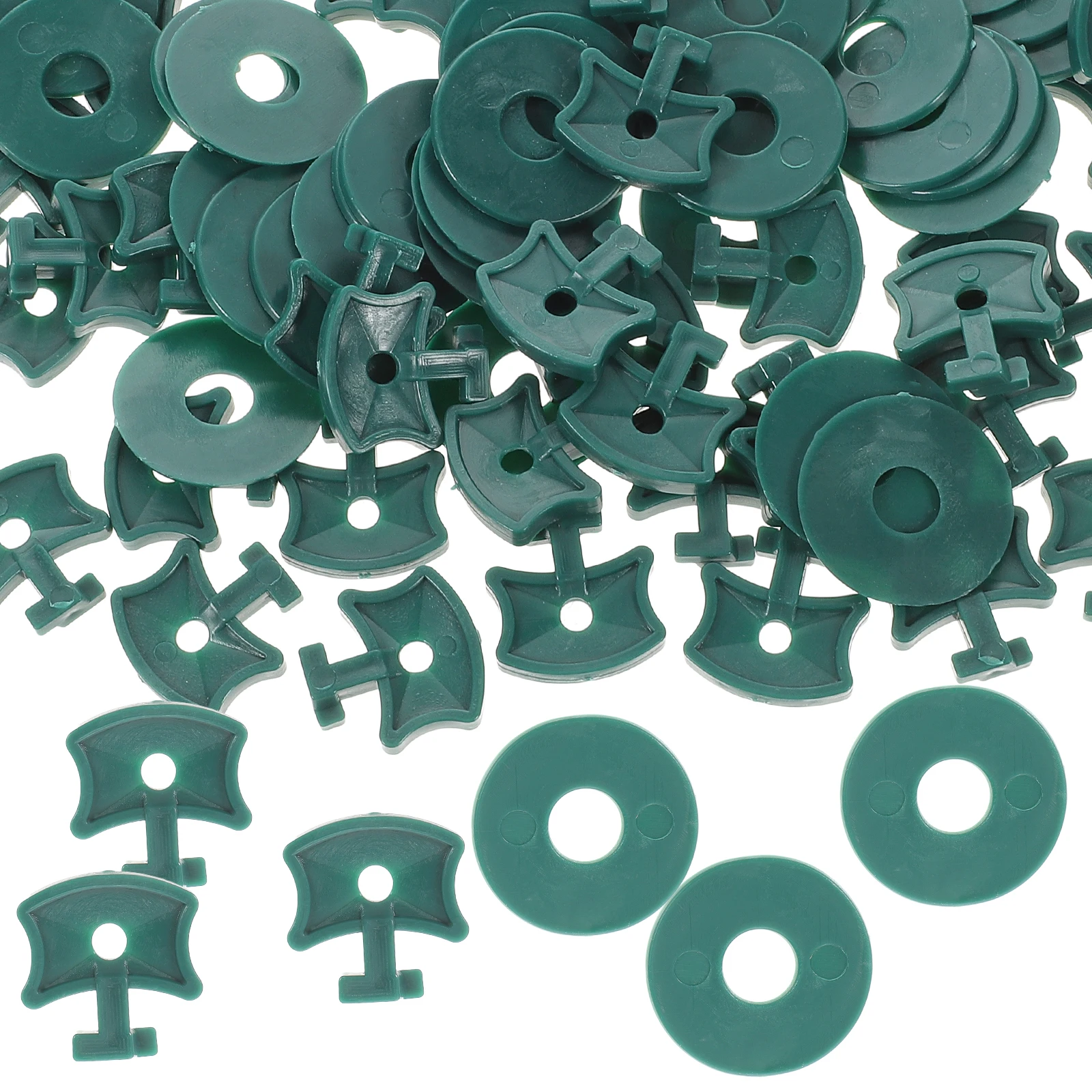 

100 Sets Greenhouse Fixing Clips Plant Hooks Small Netting Washers Securing Durable Lightweight Practical Storage Easy Use