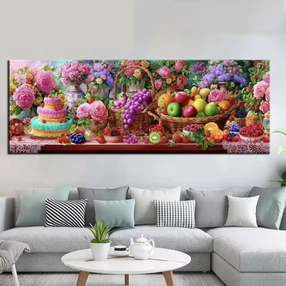 Beautiful Fruits Picture DIY Diamond Painting Cross Stitch Full Drill Diamond Mosaic New Collection Home Decor