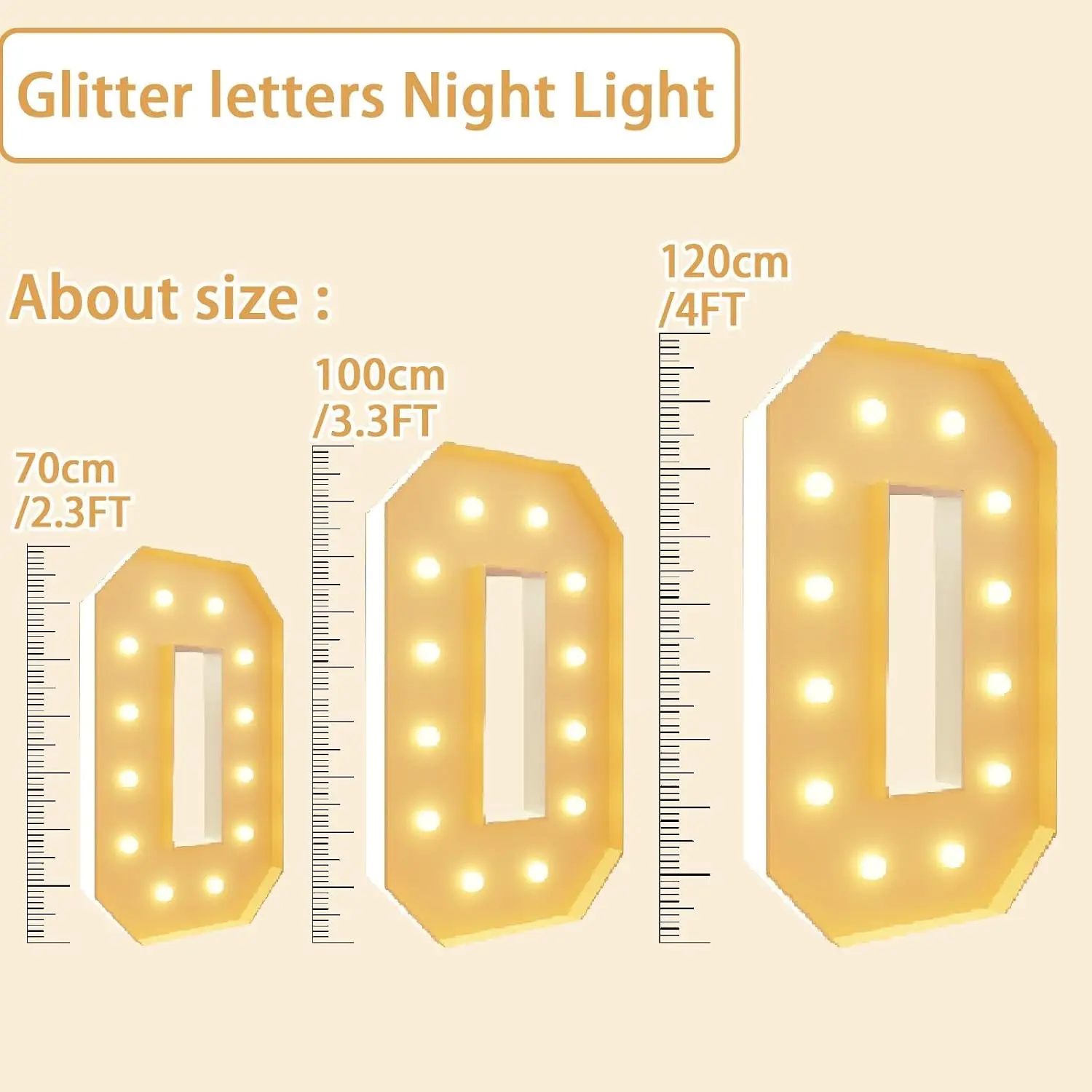 Light Up Marquee Number Nine 4 Ft Glitter Mosaic Sign For Party Holiday Event Decor 33 Ft