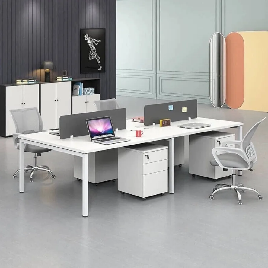 Office Desk And Chair Combination Simple Modern Office Staff Computer Desk 4 4 6 6 Desk Staff