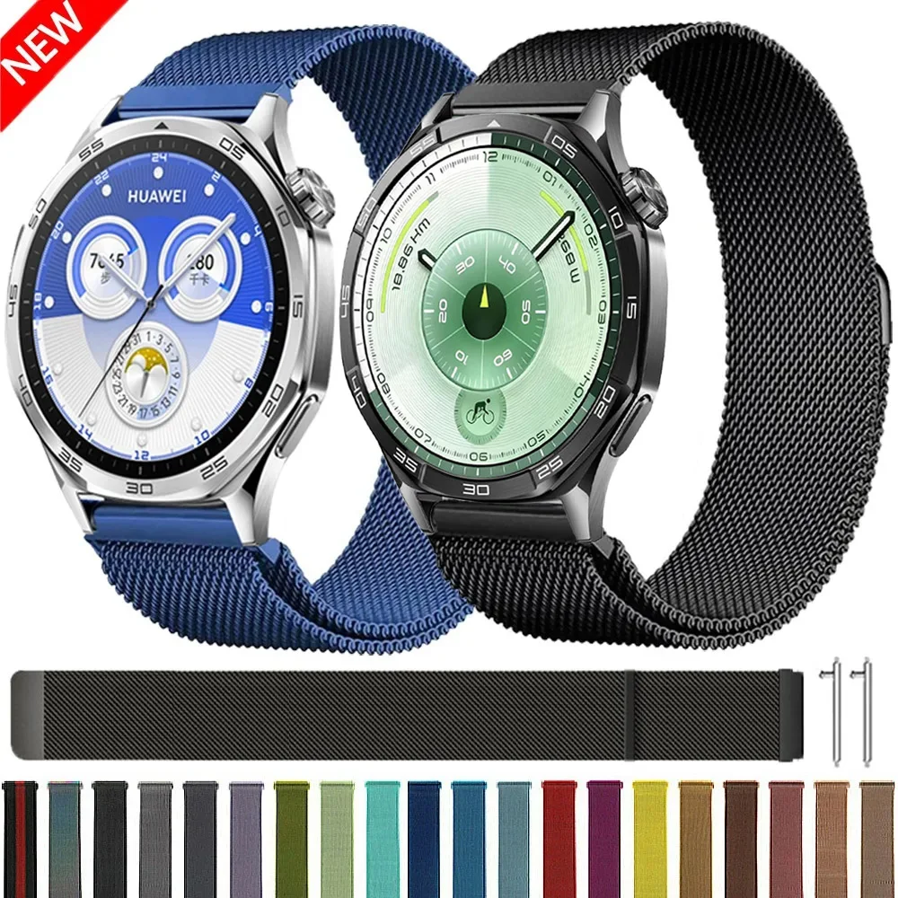 

22mm 20mm Milanese Strap for Huawei Watch GT5 Pro/GT5/GT4 3 46mm Magnetic bracelet Belt for Huawei Watch GT6/4 Pro/GT2 3Pro 46mm