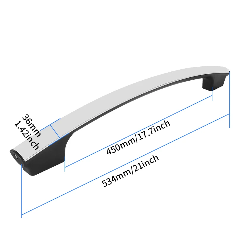 RV door side armrest yacht auxiliary LED light-emitting armrest blue light white light yellow light stainless steel handle