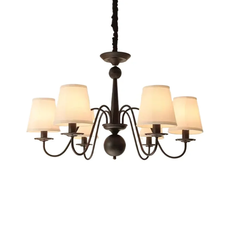 American rural retro chandelier, hall main lamp, bedroom living room lamp, high-end creative homestay medium and ancient