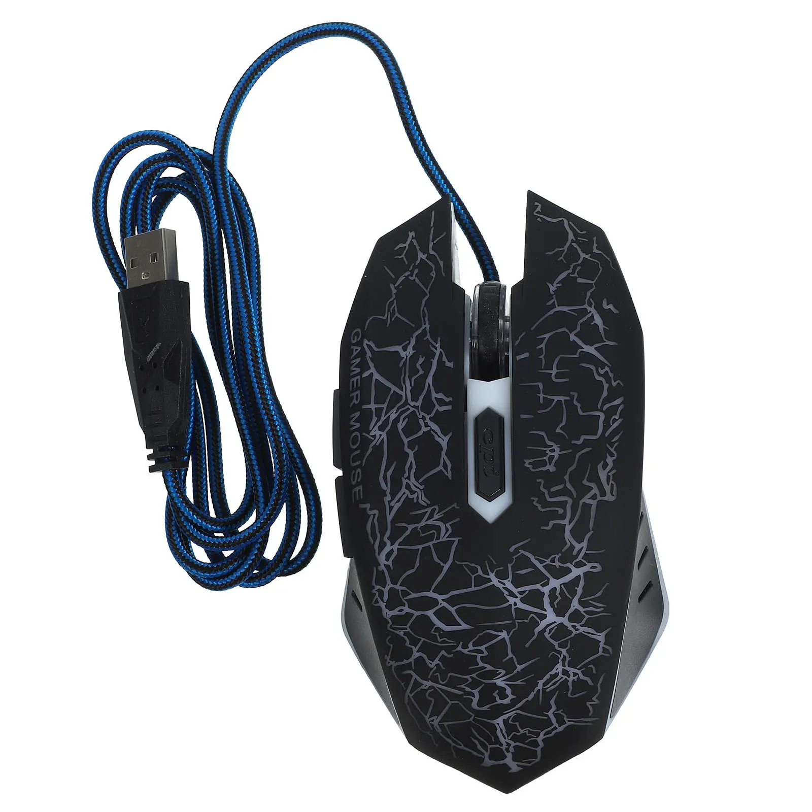 Rgb Gaming Mouse Optical USB Wired Ergonomic Design with Anti-Skid Scroll Wheel Built-in Light Plug-and-Play for Pc Laptop