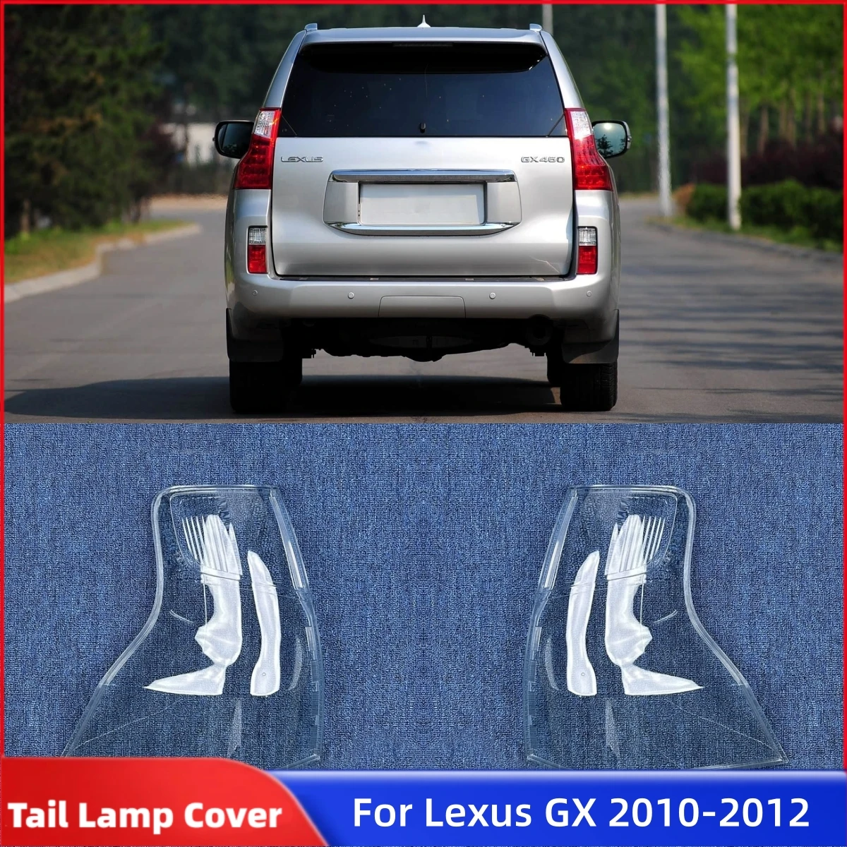 

For Lexus GX GX400 GX460 2010 2011 2012 Car Rear Light Accessories Accessory Cars Taillight Housing Lens Glass Shell