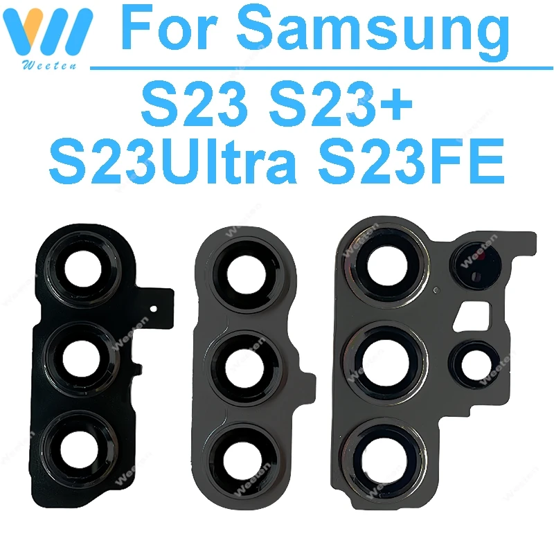 

Для Samsung Galaxy S23 S23FE S23Plus S23Ultra SM-S911B S711B S918B S916B оригинальный держатель задней камеры, стеклянные детали объектива камеры
