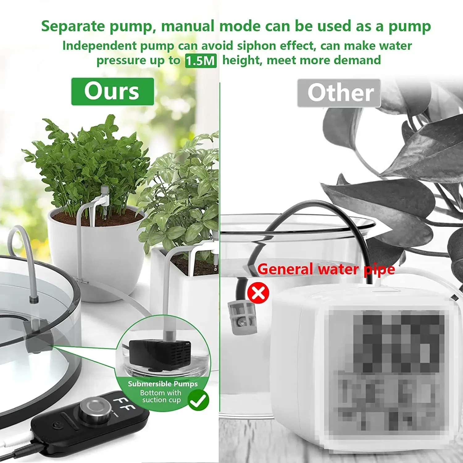 YYHC-3m pump plant watering devices timer smart drip Irrigation kit automatic home garden plant self watering system