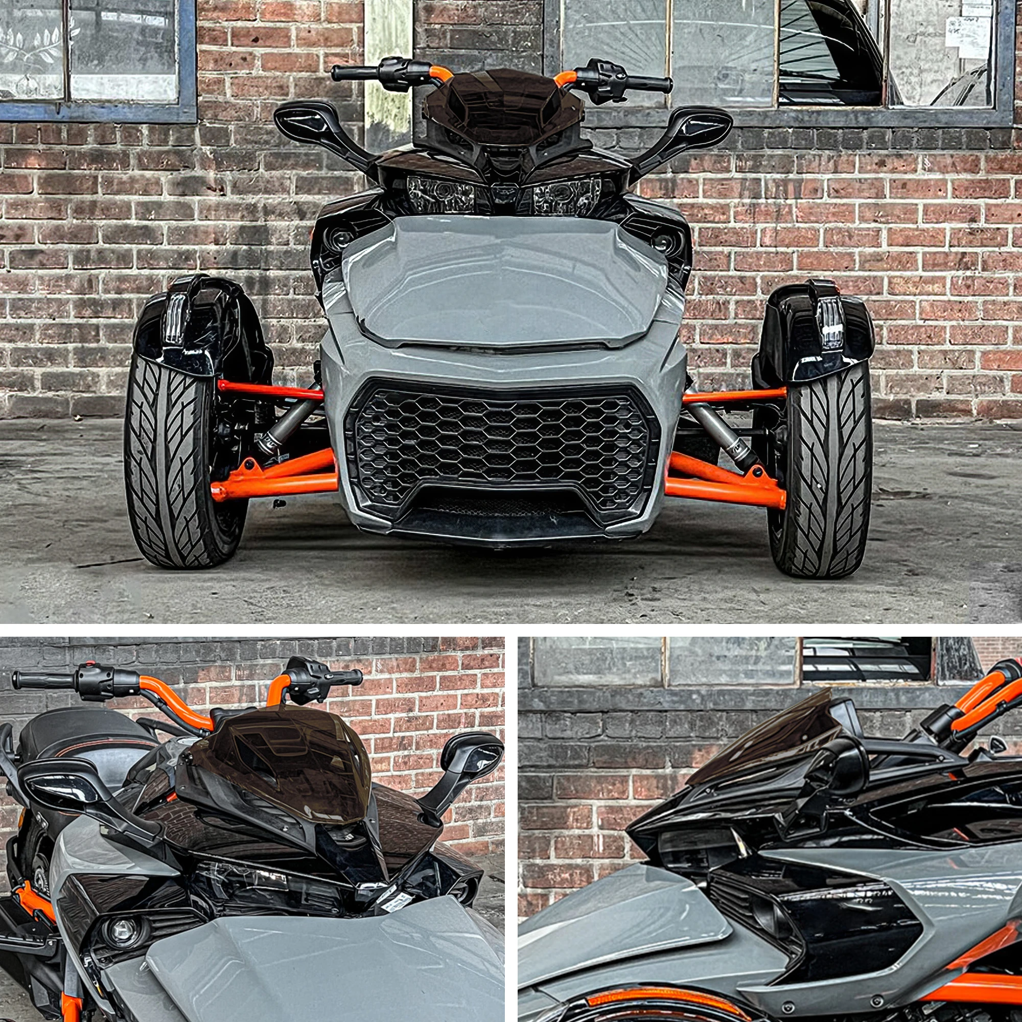 Motorcycle Gauge Spoiler Cover Windscreen High Qulity Windshield Deflector for Can AM Spyder F3 F3-S 2015-2022 Accessories