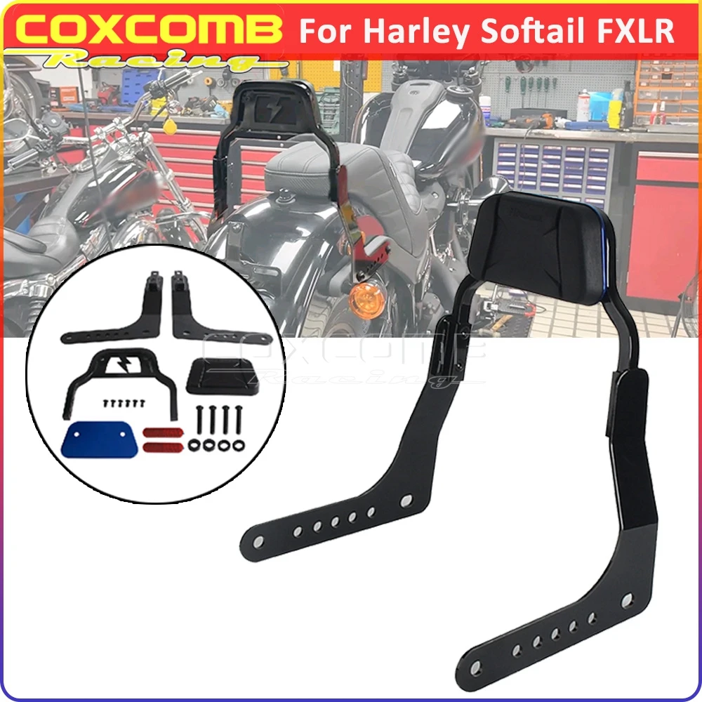 

For Harley Softail Low Rider FXLR 2018-2020 Motorcycle Passenger Backrest Rear Mini Sports Sissy Bar Low Rider S FXLRS 2020-2025