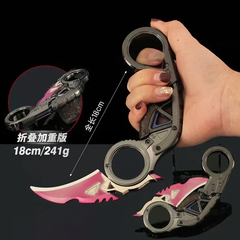 Juego APEX de 18cm, arma periférica, garra de un cuchillo plegable Raptor, modelo samurái, decoración de hilar familiar, regalos de colección