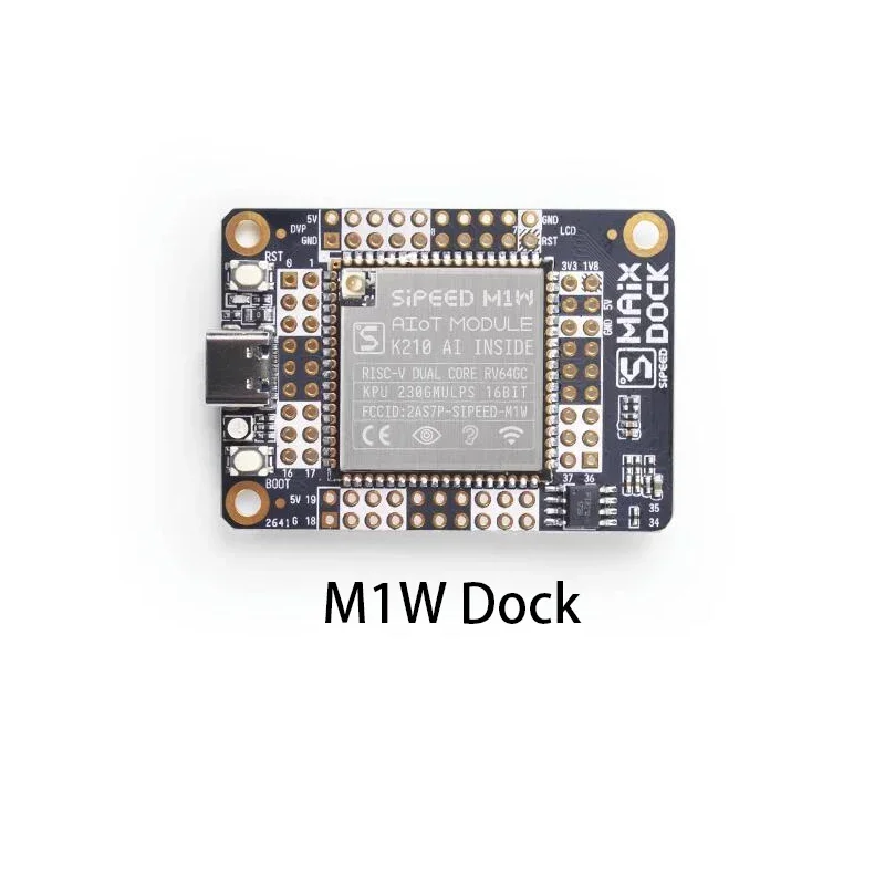 Maix Dock Based on K210 Dual-core 64-bit CPU AI+lOT Development Boarad+/GC0328 Camera/2.4-inch Screen