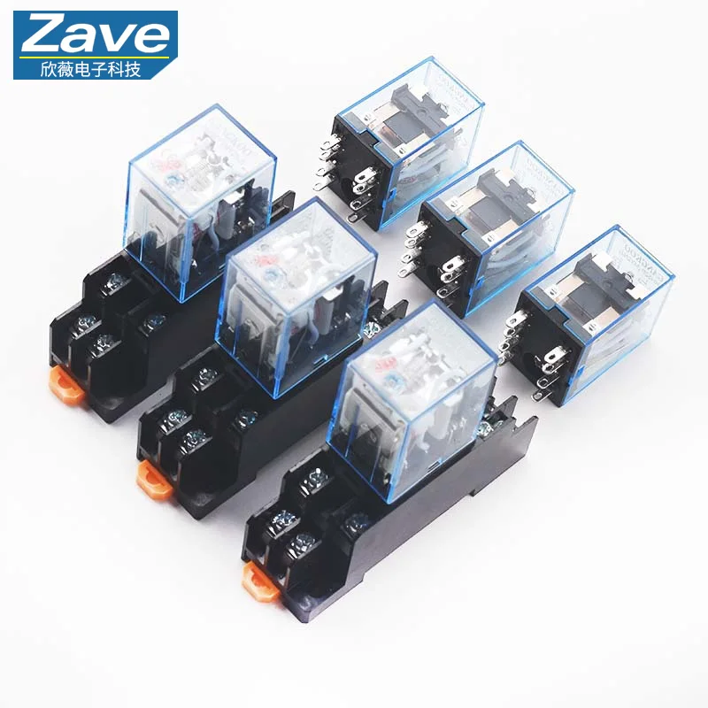 Miniature Intermediate Relay - 220V AC/DC, 24V AC/DC, 12V; 8-Pin/14-Pin Electromagnetic Switch