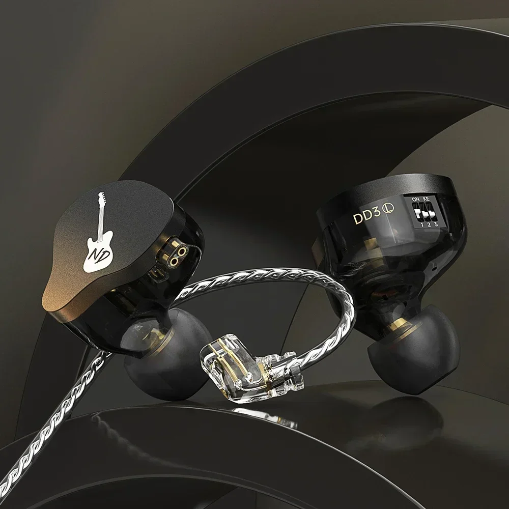 

dd3 sports running headphones two-dimensional style four-speed tuning metal game headphonesMusic headset DJ