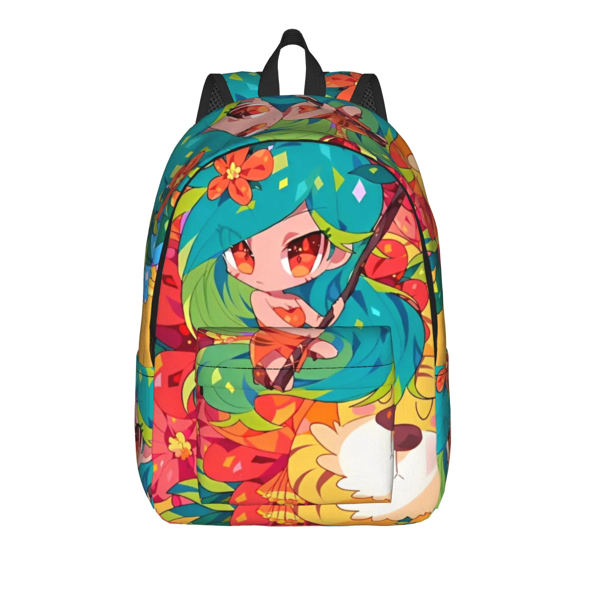 

Cookie Run Kingdom Classical Backpack Durable High School Hiking Travel Daypack for Men Women Laptop Computer Canvas Bags