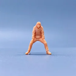 1/64 1/43 Scale Model Resin Straddling Man In SweaterUncolored Miniature Diorama Hand-painted S127-2nd