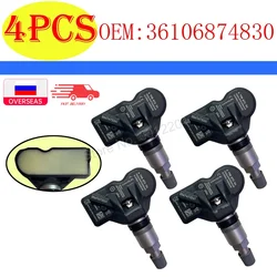 4 pcs/lot 433MHZ For BMW 5 6 7 X1 X3 X4 TPMS Tire Pressure Monitoring System Car TPMS Sensor 36106798872 36106874830 36106890964